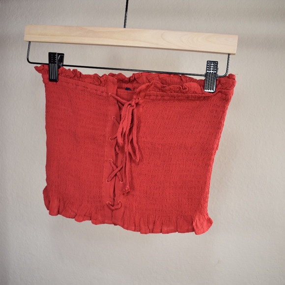 American Eagle Outfitters Tops - Red Corset Tube top